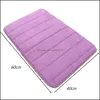 Halılar 40x60cm Bellek Köpük Mercan Veet Slip Banyo Mat Muhteşem Polar Banyo Duş Halı Mutfak Yatak Odası 10 Renk Dam De Dhmq9