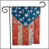 Banner Bandiere American Garden Flag Usa Independence Day Us Series Modello Bandiere Party Home Prato Decor Drop Delivery Forniture festive Dhhby