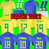 VINI JR BRUNO G. 22 23 fotbollströjor Camiseta de futbol PAQUETA BRAZILS RICHARLISON fotbollströja JESUS RAPHINHA RODRYGO brasil 2022 herr dam barn kit set strumpor