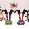 Christmas Decorations Witch Legsdecorations Feet Leg Wicked Door Trunk Miniatur Dangling Hangerstree Elf Wreath Stakes Exterior