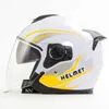 Cycling -helmen Dual Lens Electric Bike Helmet voor motorfietsen open helft helm motorfietshelm rijden motorcross racing T221107
