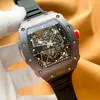 Limited Edition Sport Mens rel￳gio 904L Movimento autom￡tico de a￧o inoxid￡vel Montre de Luxe Rubber Strap Designer Fuckle Relloj de Lujo Wristwatches