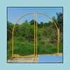 Party Decoration Party Decoration Wedding Arch Flower Stand Event Props Iron Stage Backdrop Frame Decorative Artificial Flowers Drop Dhf4D