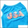 Dog Apparel Dog Apparel Breathable Shirts Independence Day Dogs Shirt 4Th Of Jy Patriotic Puppy Tshirts Drop Delivery Home Garden Pe Dhef5