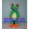 Green Frog Toad Bufonid Bullfrog Mascot Costume Adult Cartoon Character Outfit Competitive Products Showtime Stage Props ZX2182