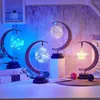 테이블 램프 레트로 단철 램프 Takraw/Star/Moon Night Light Battery Powered Desk Cute Kids 침실 장식 침대 옆