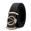 Men's Automatic Belt Buckle Letter V H Smooth Buckle Business Casual Waistband Youth Leather Jeans Belts Wholesale