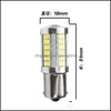 自動車電球6PCS 1156 P21W 7506 BA15S 33 SMD 5630 5730 LEDブレーキライトリアフォグランプ車