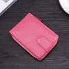 Portadores de cartão Organizador de couro Zipper Small Wallet Girls Coin Burse Cartilhas de embreagem de grande capacidade com