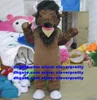 Brown Kerbau Buffalo Bison Mascot Costume Wild Ox Bull Bovini Vitello Personaggio dei cartoni animati Festa di compleanno Immagine Promozione zx2427