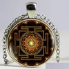 Pendant Necklaces Drop Fashion Buddhist Sri Yantra Pendant Necklace Sacred Geometry Jewelry Whole1230C Delivery 2021 Necklaces Pendan Dhexj