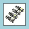 自動車電球100PCS T10 5SMD 5050 LED CANBUSエラーカーライトW5W 194ライトBBSホワイトブルーレッドピンクグリーン卸売ドロップ配信モービルDHDGF