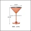 Wine Glasses Two Colors Red Wine Cups Stainless Steel Cocktail Cup 304 Material High Feet Martini Glass New Arrival 27Zy6 L1 Drop De Dhlli