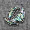 Pendant Necklaces Natural Freshwater Shell Brooch Sailboat Shaped Creative Men And Women Making DIY Necklace Bracelet Jewelry Gift