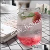 Water Bottles 500Ml Milk Tea Bottle Disposable Pet Plastic Takeaway Juice Beverage Bottles For Shops Drop Delivery Home Garden Kitch Dhbxj