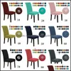 Chair Covers Kitchen Chair Ers Home El Dining Room Stretch Waterproof Slipers 30 Colors Drop Delivery Garden Textiles Sashes Dhffc