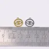Charmes 10 pièces 12mm en gros en acier inoxydable de haute qualité Mirro polonais oeil pendentif à breloque collier à faire soi-même Bracelets ne se décolore pas incolore