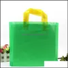 Altro Home Garden Pe Borsa da negozio in plastica con manico Negozio di vestiti Regali 45X35Add10Cm Drop Delivery Home Garden Dhr3Q