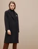 Women's Trench Coats European And American Style 2022 Autumn Winter Elegant Wool Long Single-row Dark Button Woolen Casual Coat