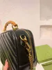 أكياس التسوق عتيقة مربع الكاميرا نساء الخيزران مقبض حقيبة اليد الكتف المصمم العلامة التجارية Crossbody Permes 220321