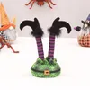 Christmas Decorations Witch Legsdecorations Feet Leg Wicked Door Trunk Miniatur Dangling Hangerstree Elf Wreath Stakes Exterior