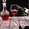 Verres à vin Personnalité Gobelet Originalité Haute Borosilicate Verre Transparent Beau Requin Femme Homme Buvant Du Vin Debout Tasses 1 Dhkas