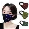 Designer-Masken Farbige Strass-Modemasken Waschbare staubdichte Gesichtsmaske Atmungsaktive Bling-Mund auf Lager Drop-Lieferung Home Gard Dh9Jq