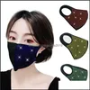 Designer Masques Coloré Strass Mode Masques Lavable Masque Anti-Poussière Respirant Bling Bouche En Stock Drop Delivery Accueil Gard Dh9Jq