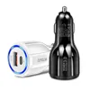 PD USB CAR Chargers QC3.0 Auto Power Adapter Зарядка Двойное зарядное устройство для iPhone 14 Pro Max 12 Samsung