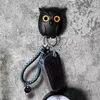 Hibou nuit mur magnétique maison porte-clés aimants tenir porte-clés porte-clés crochet suspendus clés ouvrira les yeux décoration zxf49