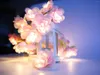 Strings Romantic Valentine's Fairy Light Pink Indoor Decorative Nights Lamps LED Night Flower Garland Love Heart Wedding DIY