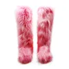 Botas de botas longas botas de neve para mulheres no inverno Novo térmico Antiskid Antiskid Casual Fashionable Shoes 221109