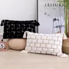 Pillow Moroccan Style Tassels Cover Nordic Geometric Tuft Handmade Case Room Sofa Decor Throw Pillowcase