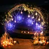 Str￤ngar 120/180LED Firework Light Outdoor Lights Garden Festoon ledde juldekorationer f￶r hemsemesterbelysning ￥r