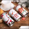 Christmas Decorations Christmas Candy Tin Box Xmas Storage Santa Claus Snowman Iron Decorations Drop Delivery Home Garden Festive Pa Dhchq