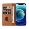 Étuis de téléphone en cuir PU de luxe Flip Wallet Card Slot Phone Case Cover pour iPhone 14 13 12 11 Pro Xs Max XR 8 7 Plus Samsung S22 S21 Ultra