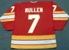 Erkek #7 Joe Mullen Hockey''nHl'''Jerseys 1992 Vintage Black 1986 Dikişli Gömlekler Mavi