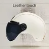 Casques de vélo AD Casques de moto rétro avec casque de visière Harley pour la protection de la moto électrique Équipement moteur des femmes adultes T221107