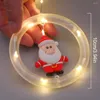 Stringhe LED Luce per tende Campane di cervo di Babbo Natale Fata natalizia Luci per ghirlanda Giardino per esterni Stringa per decorazioni per feste di nozze