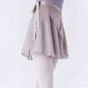 Scenkl￤der balett￶vningskl￤der sn￶rning upp halvl￤ngd chiffong dance gaze kjol vuxen flicka kort folkprestanda kostym