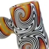 가발 왜 다채로운 파이렉스 두꺼운 유리 버블러 파이프 드라이 허브 담배 오일 리그 필터 핸드 파이프 휴대용 수제 혁신적인 디자인 흡연 담배 봉 튜브