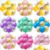 Andere feestelijke feestartikelen Wedding Party Balloon Set 12 inch 5 st. Latex Voeg 5 pc's Sequin Confetti Festival Birthday Ballonnen Dec Dhnjp toe