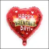 Party Decoration 18 Inch Happy Valentines Day Aluminum Film Balloons Wedding Anniversary Party Decor Drop Delivery Home Garden Festi Dh4Mu