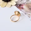 Wedding Rings 2022 Arrival Ring Silver Fashion Crystal White Big Simulated Stone For Women Bridal Anel Prata Sale