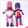 Outras festa festiva fornecem patrióticos gnome de pelúcia Americana Decoração Eleitoral Tomte 4º de Jy Gift Doll Dwarf Dhupc DHUPC