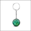 Key Rings New Design Crystal Keychain Unique Art Peacock Wiggling Feather Key Holder Handmade Animal Pattern Keyring For Women Girls Dh8Ae