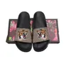 Италия Lux Lux Sandal Designer Slippers Slides Card Shoes Slide Sandal с правильной цветочной коробкой для печати змеи Кожа резиновая пластинка для мужчин.