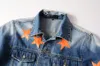 Women's Designer Jacket Men's and Women's Casual Winter Brand Fashion Coat Orange Star Blue Denim Top Clothing Outdoor Entertainment Loose Jacket