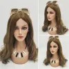 2022 Fashion Femed Head Jewelry Mannequin Fake Human Wig Accessoires Shooting Props Live Show Moule de moule M￩lange Plateforme de maquillage E028