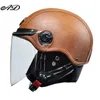 Casques de vélo AD Casques de moto rétro avec casque de visière Harley pour la protection de la moto électrique Équipement moteur des femmes adultes T221107